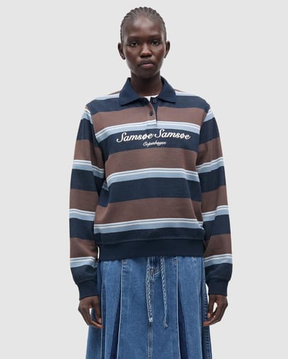 Brown Blue Stripe