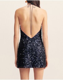 Shona Joy - Everly High Neck Cowl Mini Dress