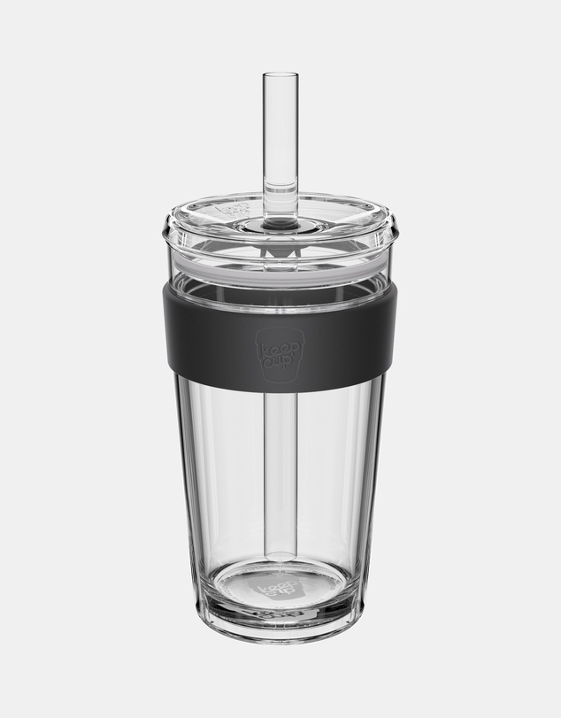 KeepCup - Longplay Cold Cup 16oz Reusable Coffee Cup with Boba Straw Lid