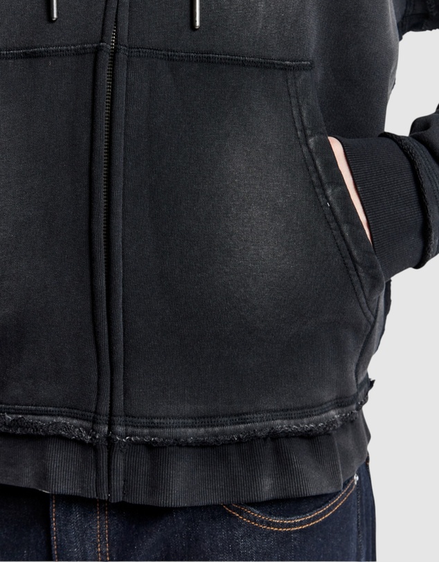 GUESS Originals - GUESS Originals Triangle Logo Zip-Up Hoodie