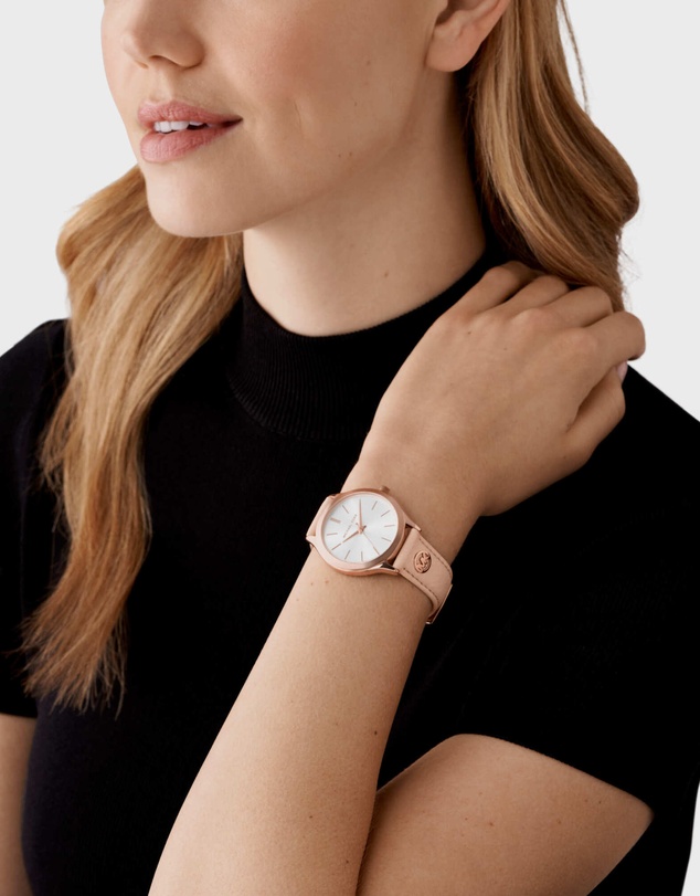 Michael Kors - Slim Runway Pink Analogue Watch