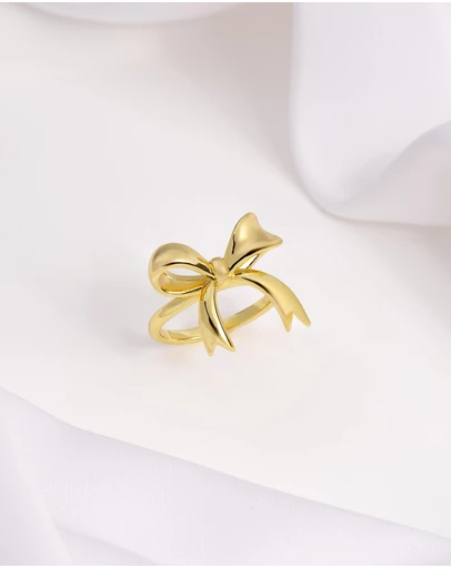 Wanderlust + Co - Bow Gold Ring