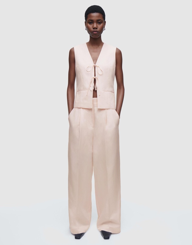 COS - Linen-Blend Tie-Front Waistcoat