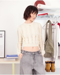 Bershka - Cable-knit Sweater