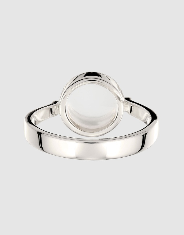 Elli Jewelry - Rock Crystal Solitaire Ring in 925 Silver