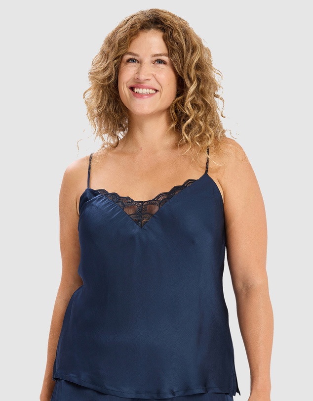 Sans Complexe - Classy Viscose Satin Camisole With Lace