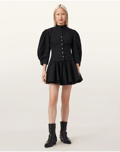 AllSaints - Maud Lace Up Shirt