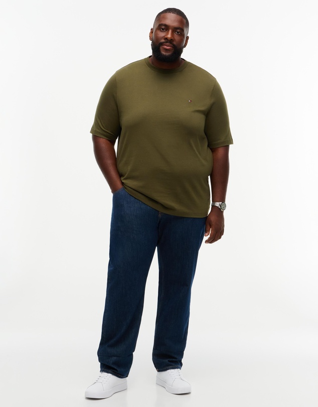 Tommy Hilfiger - Big & Tall Flag Embroidery Crew Neck T-Shirt