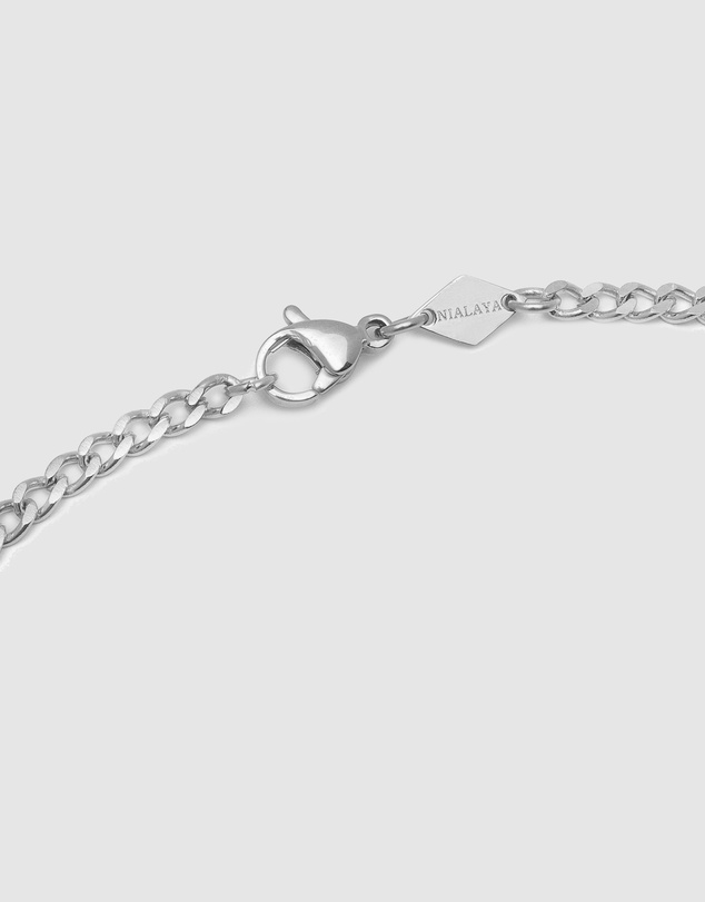Nialaya Jewellery - Men's Silver Cuban Link Chain in 3mm