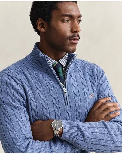 Gant - Cotton Cable Half Zip