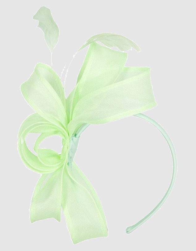 Max Alexander - Organza Mint Racing Fascinator
