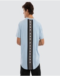 Nena & Pasadena - Linear Dual Curved Tee