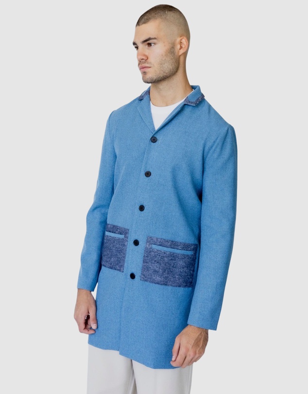 Justin Cassin - Hemming Woven Coat