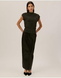 Tussah - Cameron Leather Look Skirt
