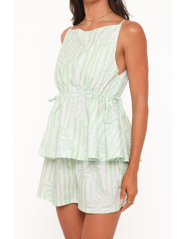 Petal & Pup - Rory Top - Jade Painted Stripe
