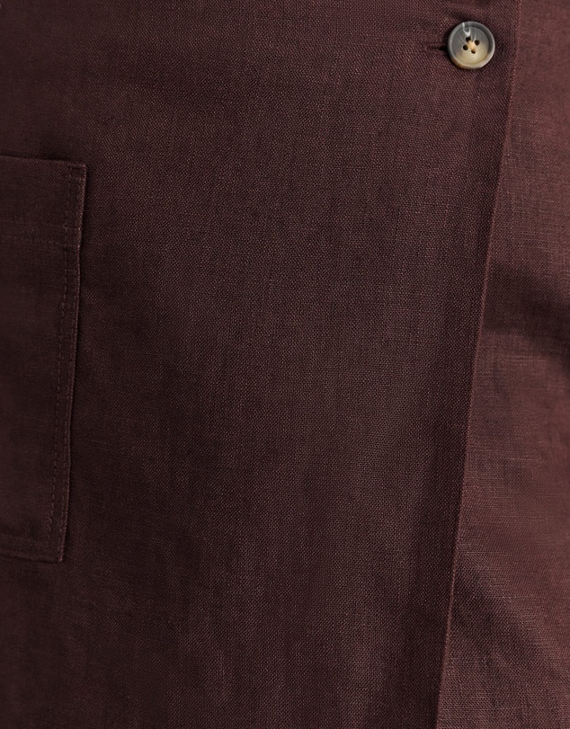 Jag - Kayla Linen Wrap Mini Skirt
