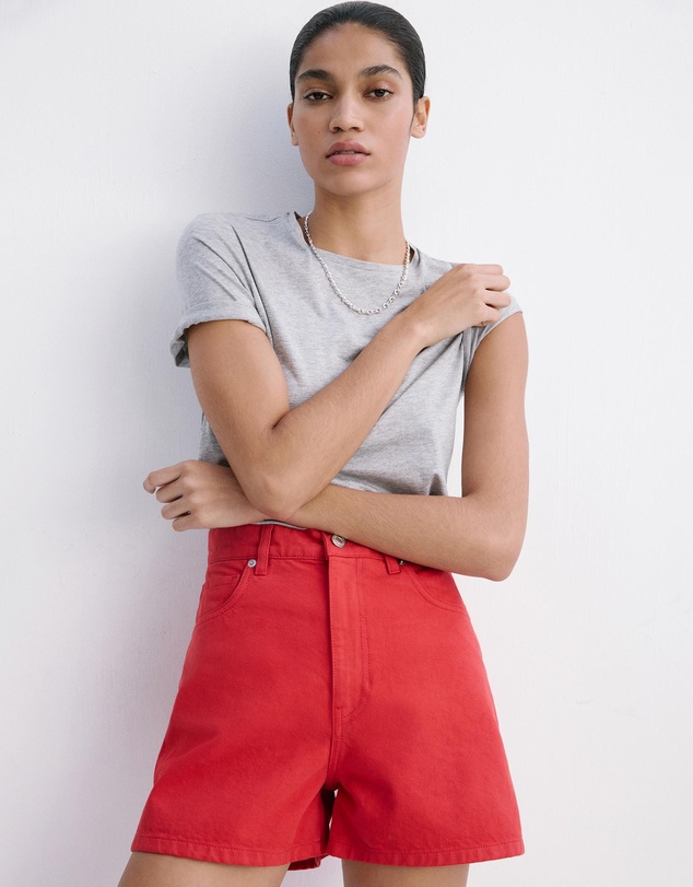 M.N.G - High-Rise Denim Shorts
