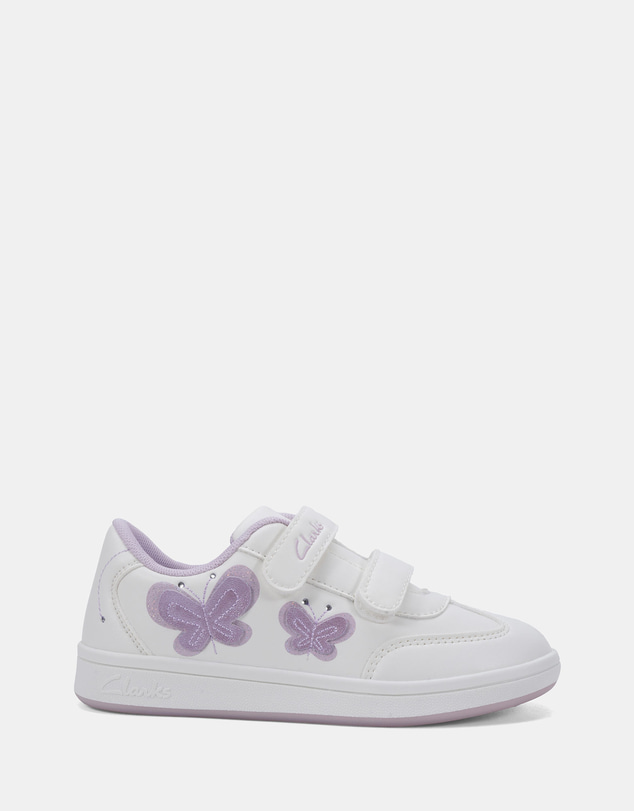 Clarks - Honor White/Lilac