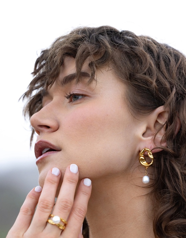 Native Sol - Rome Pearl Earrings