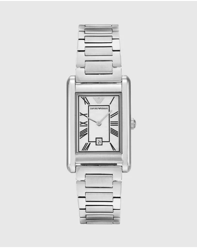 Emporio Armani - Silver Tone Analogue Watch