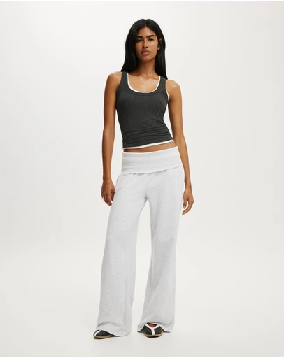 Cotton On - Fold Over Waistband Sweatpant