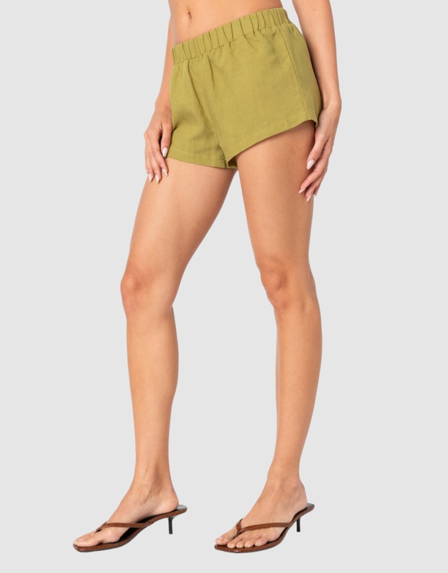 EDIKTED - Arden Linen Look Shorts