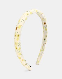 Morgan & Taylor - Holly Kids Spring Florals Headband in Peach Orange