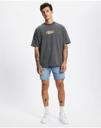 Thrills - Mandude Raw Slim Cropped Denim Shorts