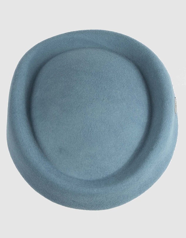 Max Alexander - Felt Blue Grey Pillbox Hat
