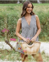 Petal & Pup - Miller Short Set - Black Gingham