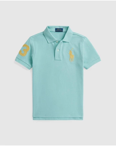 Polo Ralph Lauren - Big Pony Cotton Mesh Polo Shirt - Babies-Kids