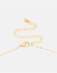 Lovisa - Waterproof Gold Plated Stainless Steel Mini Bubble Letter L Necklace