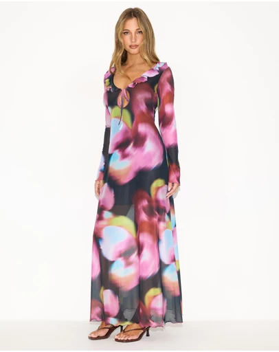 Dazie - Vacanza Sheer Maxi Dress