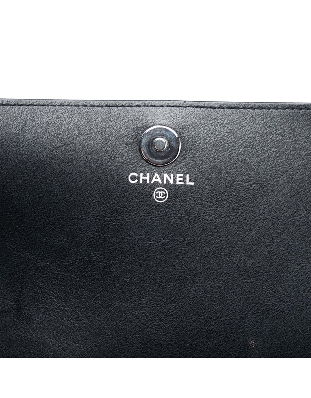 Pre-Loved by Azura Reborn - Pre-Loved CC Patent Strass Embellished Wallet On Chain