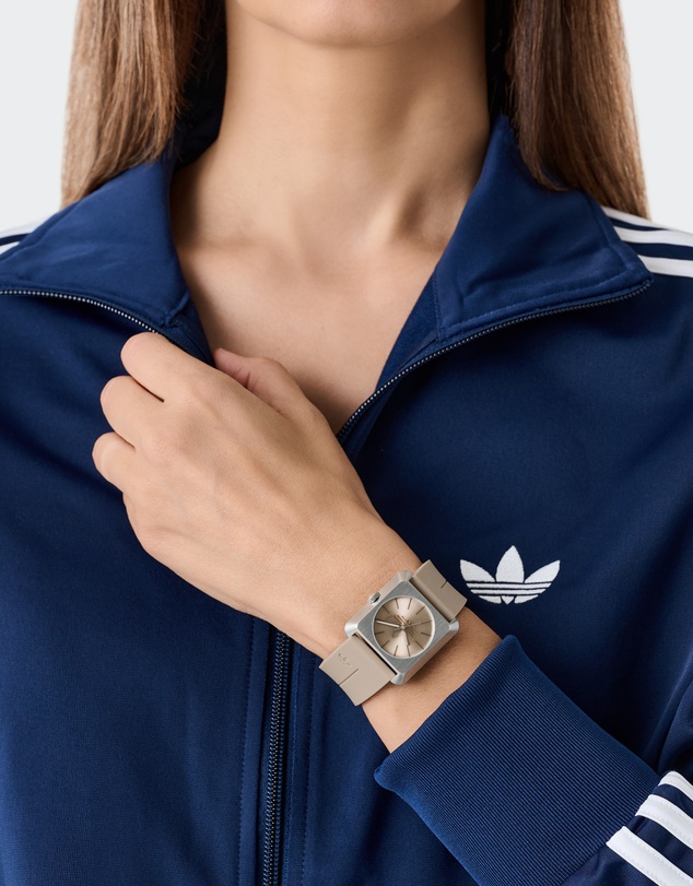 adidas Originals - Retro Pop Four 32mm Beige Silicone Strap Watch