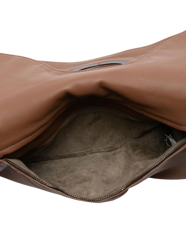 Pre-Loved by Azura Reborn - Pre-Loved Nappa Embossed Intrecciato Turnlock Clutch