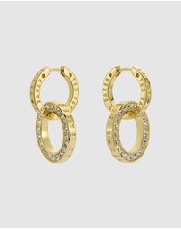Ted Baker - Lina Double Link Crystal Drop Earrings