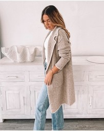 Esther & Co - Marisole Coatigan - Latte