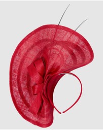 Max Alexander - Large Red Racing Fascinator