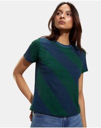Cynthia Rowley - Diagonal Stripe Tee