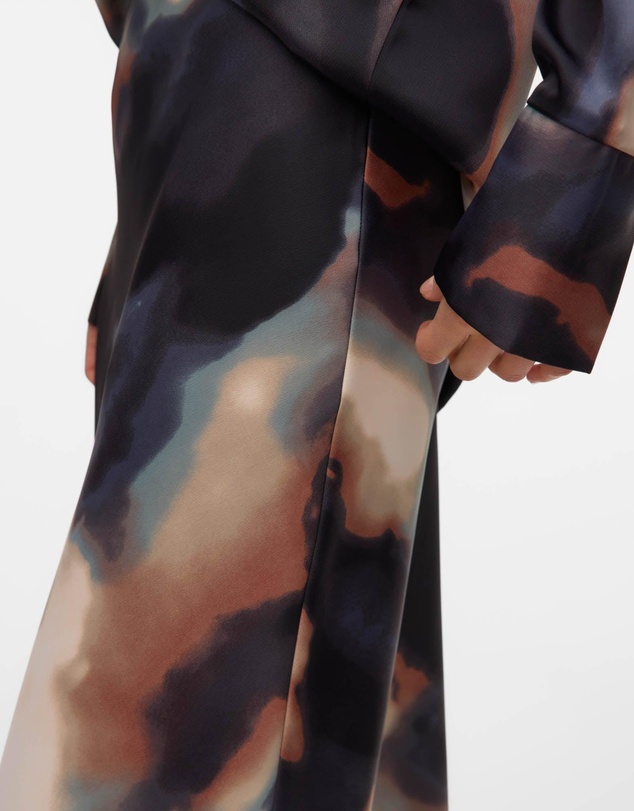 Vero Moda - Joa High Waisted Printed Maxi Skirt