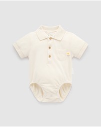 Purebaby - Polo Bodysuit -Kids-Babies