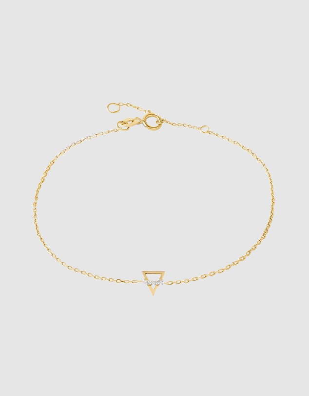 Luna Rae - Solid Gold - Earth Element Diamond Bracelet