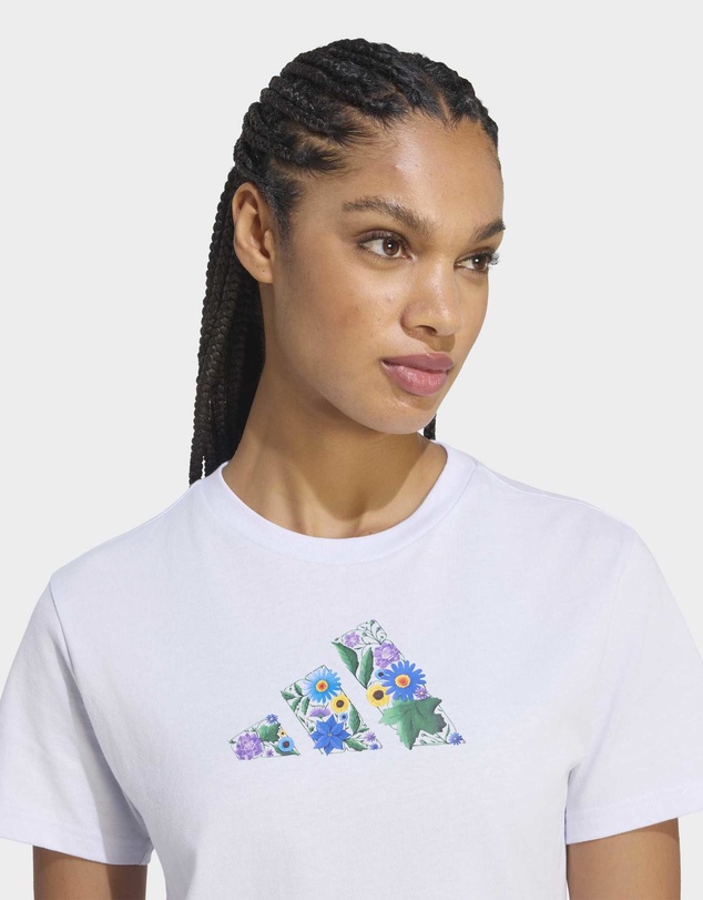 adidas Sportswear - FLORAL REGULAR GRAPHIC T-SHIRT Womens