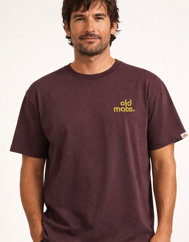 Banabae - Old Mate Adult Hemp Tee - Raisin