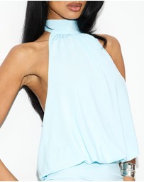 Dazie - Venue High-Neck Mini Dress