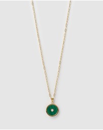 Arms Of Eve - Koda Gold Necklace - Malachite
