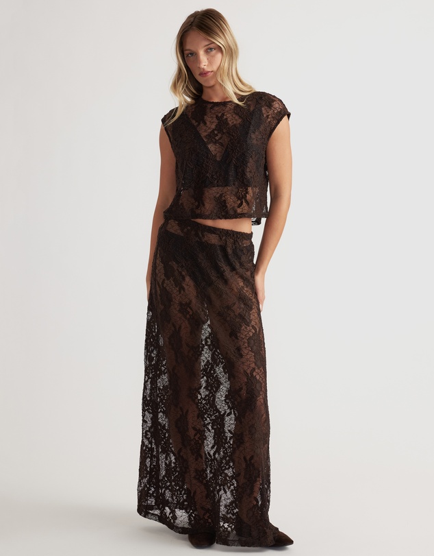Decjuba - Lace Cropped Top