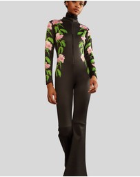 Cynthia Rowley - WATER REPELLENT BONDED SKI JUMPSUIT