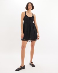 Amelius - Adrielle Lace Detail Mini Dress